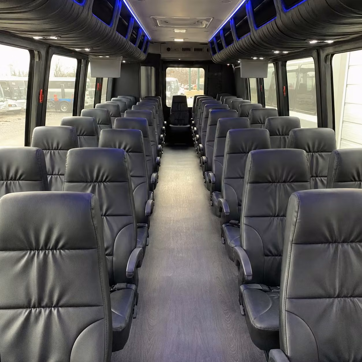 35 passenger minibus inside
