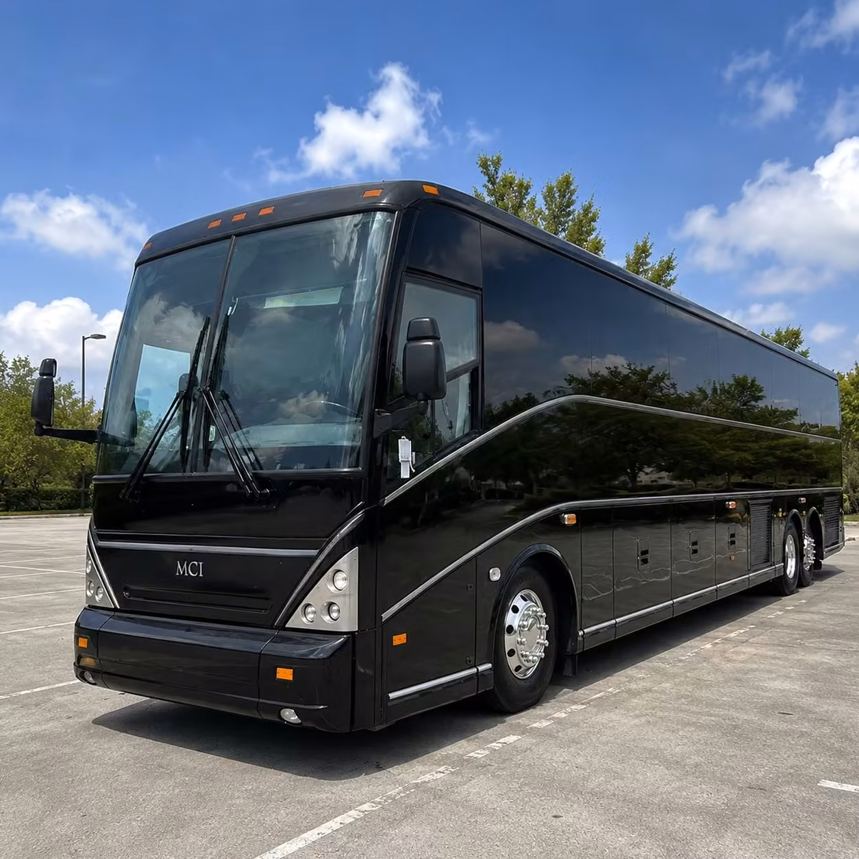 long beach charter bus rental exterior